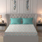 MYTRIDENT Orange Blue Ethnic Motifs Pure Cotton 120 TC Queen Bedsheet With 2 Pillow Covers - Swadesiicart