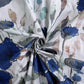 BOMBAY DYEING Blue & White Floral Cotton 144 TC King Bedsheet With 2 Pillow Covers - Swadesiicart