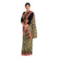 Exclusive Collection 100% Pure Cotton Pesta Tant Saree With Hand Weaving Work - Swadesiicart