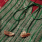 Ahalyaa Maroon & Green Printed A-Line Kediya Tunic | Swadesiicart