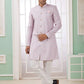 Raivat Ethnic Banarasi Jacquard Embroidery Indo Western Sherwani In Pink Colour | Swadesiicart