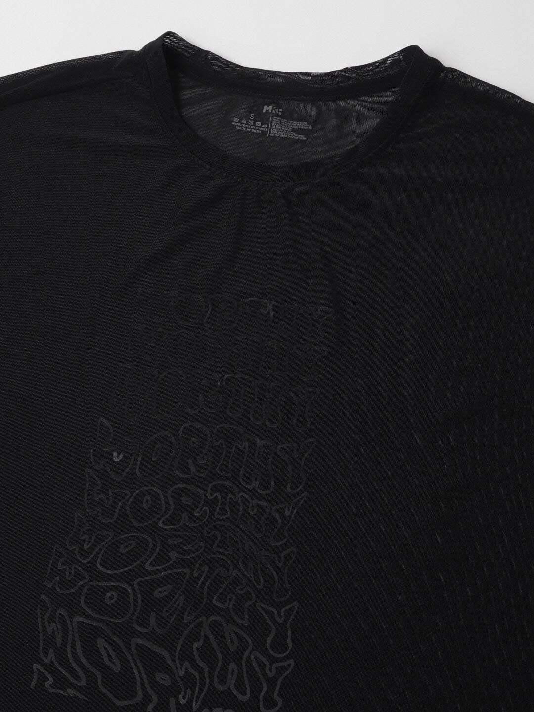 MKH Typography Printed Dri FIT Relaxed Fit Sports T-shirt - Swadesiicart