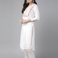 ADA Embroidered Chikankari Cotton Kurta | Swadesiicart