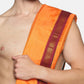 Sethukrishna Men Orange Readymade Dhotis | Swadesiicart