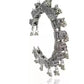 Tehzeeb Creations Women's Silver Colour Oxidised Bangles - Swadesiicart