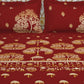 SPACES Red & Yellow Ethnic Motifs Cotton 210 TC King Bedsheet With 2 Pillow Covers - Swadesiicart