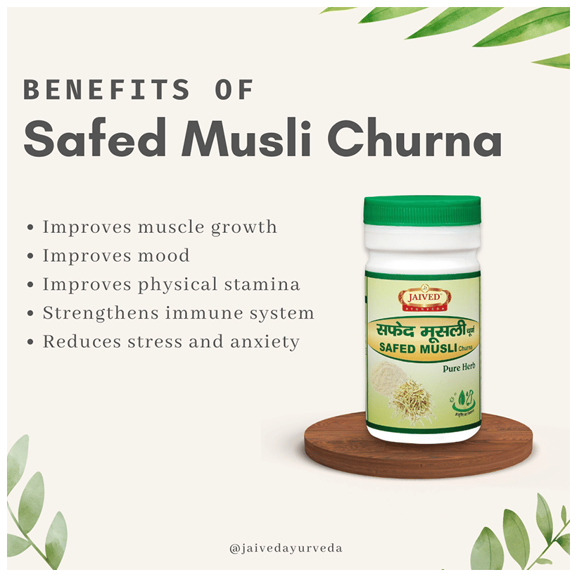 Jaived Ayurveda Safed Musli Churna | Swadesiicart