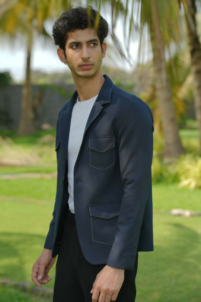 Dual-Tone Smart Utility Co-Ord Set by Hilo Design - Swadesiicart
