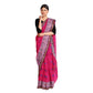 Exclusive Collection 100% Pure Cotton Pink Tant Saree With Hand Weaving Work - Swadesiicart