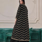Anaita Black Chinon Designer Stitched Indo Western