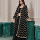 Anaita Black Chinon Designer Stitched Indo Western