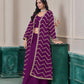 Anaita Purple Chinon Designer Stitched Indo Western