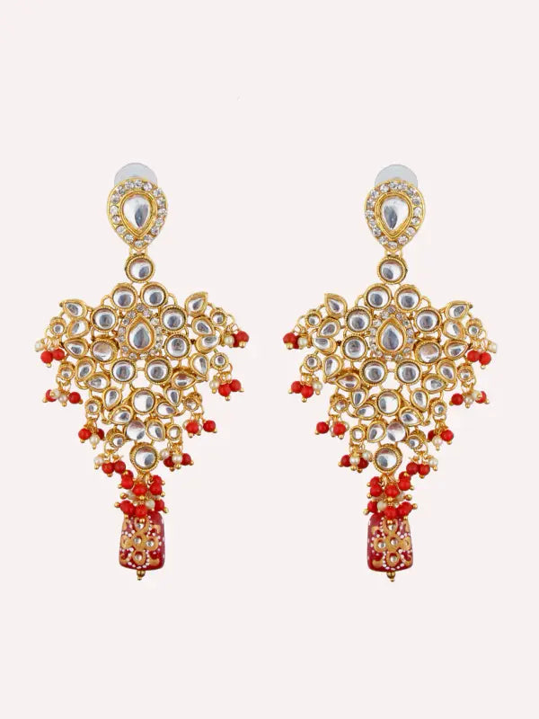 Tehzeeb Creations Kundan Bridal Set for Women & Girls - Swadesiicart