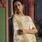 Vardha Ivory White Golden Zari Banarasi Satin Silk Saree | Swadesiicart