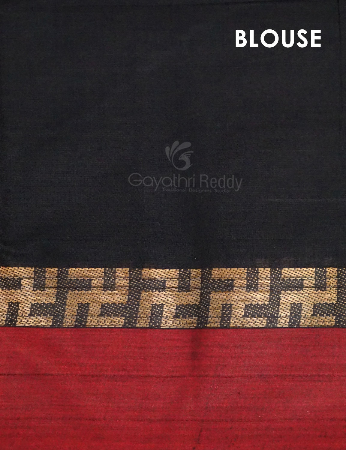 Kalanetha Black Colour Pure Narayanpet Cotton Saree By Gayathri Reddy Designer Studio | Swadesiicart