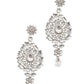 Tehzeeb Creations Platinum Plated Silver Polish Dulhan Bridal Jewelry Set 8 Pcs - Swadesiicart