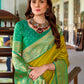 Anaita Mustard Soft Silk Zari Weaving Saree With Blouse Piece