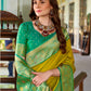 Anaita Mustard Soft Silk Zari Weaving Saree With Blouse Piece