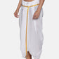 Sethukrishna Men Pack Of 2 White Solid Cotton Readymade Dhoti Pants | Swadesiicart