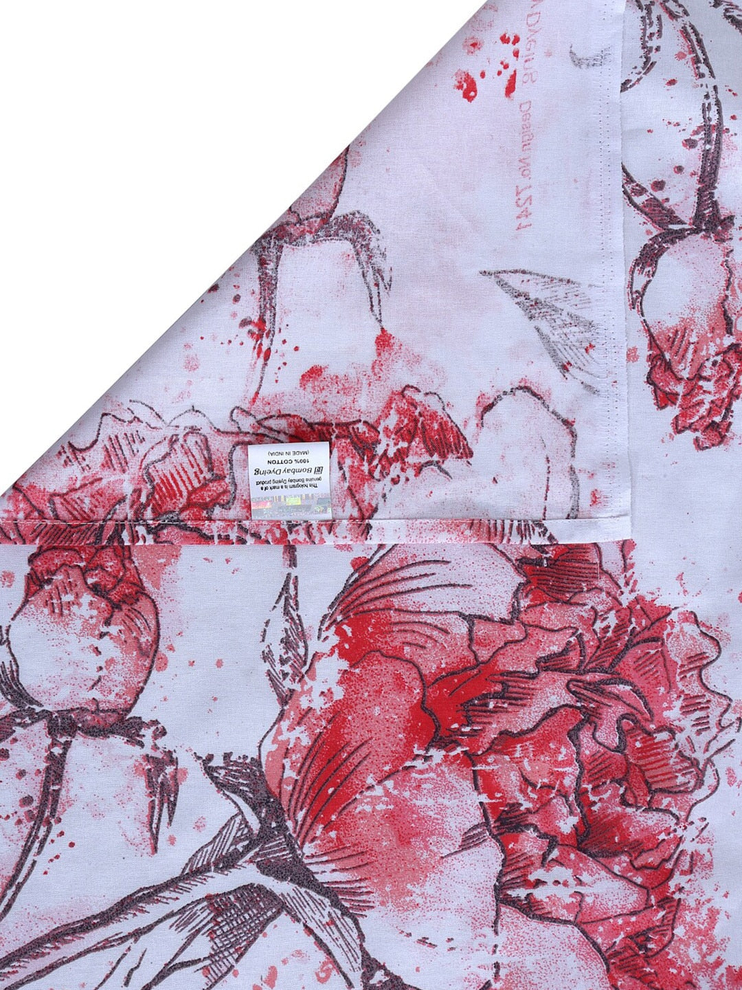 BOMBAY DYEING Floral Printed 100 TC Cotton Queen Bedsheet with 2 Pillow Covers - Swadesiicart