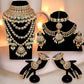 Tehzeeb Creations Traditional Designer Kundan Stone Pink and Mint Meenakari Choker Bridal Set | Swadesiicart
