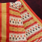 Combo of Off White and Red Patan Patola Semi Chanderi Saree By Gayathri Reddy Designer Studio | Swadesiicart