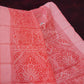 Peach Coloured Block Print Semi Chanderi Saree By Gayathri Reddy Designer Studio | Swadesiicart