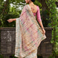 Tikhi Imli Peach Tie and Dye Gotta Patti Organza Saree | Swadesiicart