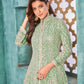 Anaita Light Green Embroidered Net Anarkali Suit
