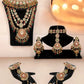 Tehzeeb Creations Traditional Designer Kundan Stone Maroon and Green Meenakari Choker Bridal Set | Swadesiicart