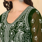 HERE&NOW Chikankari Embroidered Thread Work Georgette Anarkali Kurta | Swadesiicart