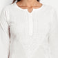 ADA Floral Embroidered Chikankari Kurta | Swadesiicart