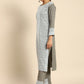 All About You Women Embroidered Chikankari Kurta With Trousers & With Dupatta | Swadesiicart