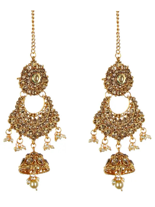 Tehzeeb Creations Traditional Stone Bridal Set 7 Pcs. For Girls & Women - Swadesiicart