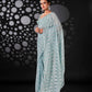 Tikhi Imli Blue Woven Design Ready to Wear Saree | Swadesiicart