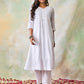HOUSE OF KARI Ethnic Motifs Embroidered Chikankari Kurta | Swadesiicart
