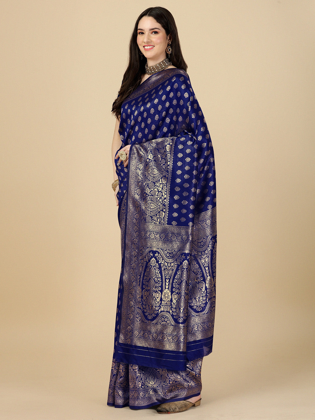 Kalini Woven Design Zari Art Silk Banarasi Saree | Swadesiicart