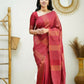 Partywear Designer Red Banarasi Silk Fancy Saree - Starwalk | Swadesiicart