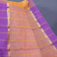 Dual Shade of Orange And Purple Pure Mangalgiri Cotton By Gayathri Reddy Designer Studio | Swadesiicart