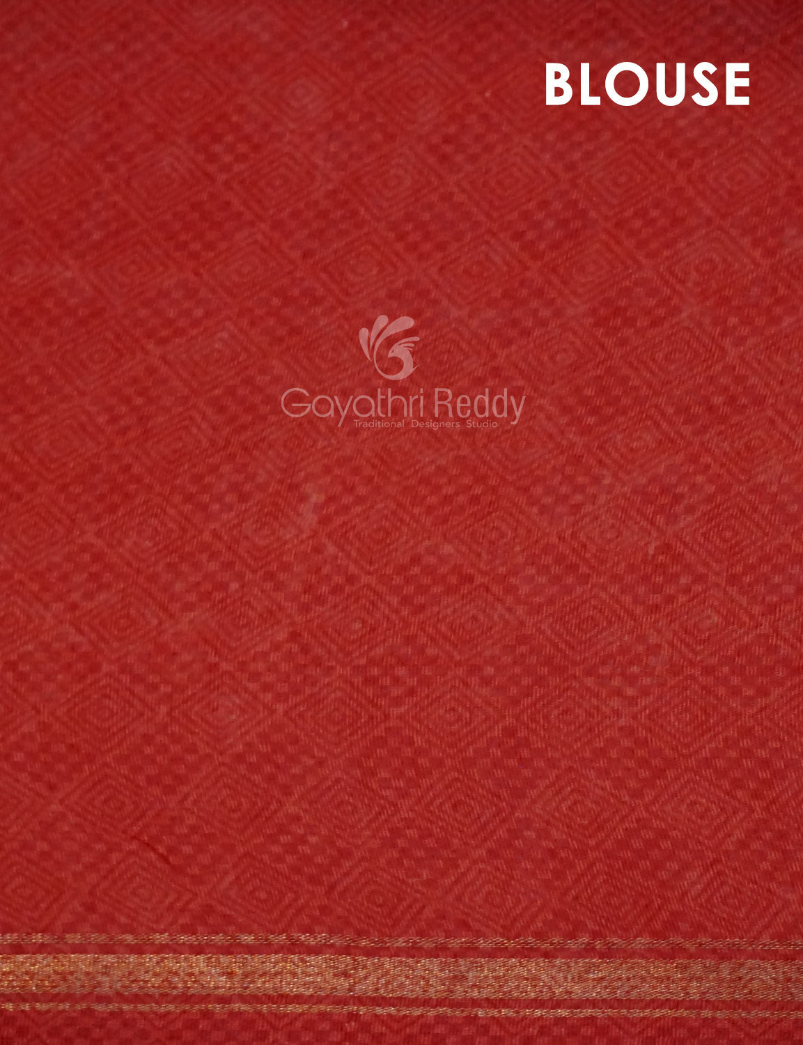 Combo of Off White and Red Patan Patola Semi Chanderi Saree By Gayathri Reddy Designer Studio | Swadesiicart