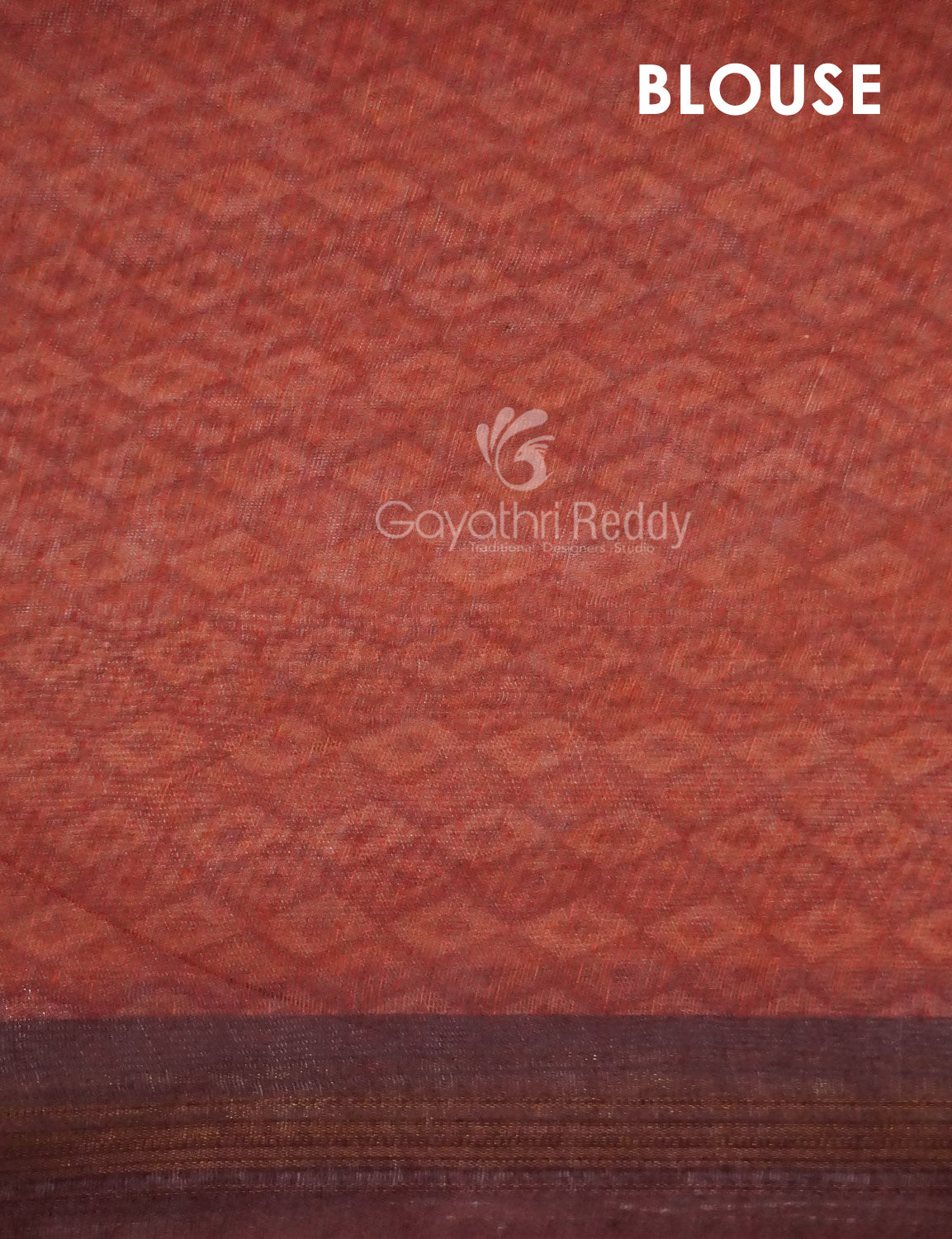Shades of Orange Colour Shibori Print Semi Chanderi Saree By Gayathri Reddy Designer Studio | Swadesiicart