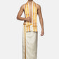 Sethukrishna Cream-Coloured Solid Dhotis For Men | Swadesiicart