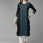 ADA Women Floral Embroidered Cotton Chikankari Kurta | Swadesiicart
