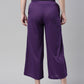 Souchii Women Purple Knitted Palazzos - Swadesiicart