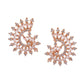 Shoshaa Rose Gold Contemporary Studs Earrings - Swadesiicart