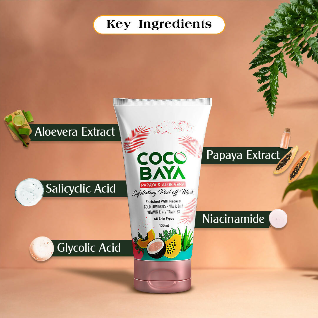 Cocobaya Papaya & Aloe Vera Mask - Swadesiicart