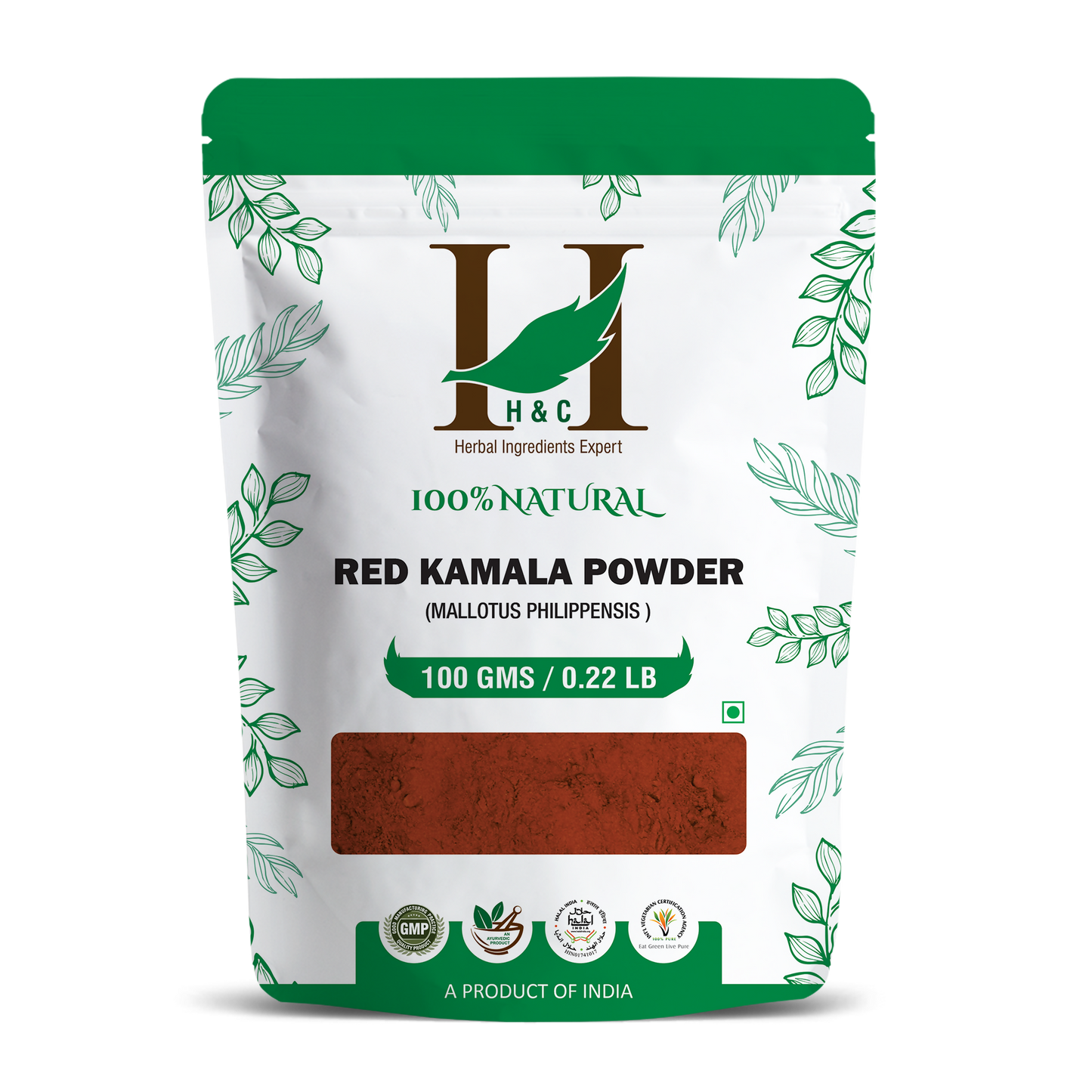 H&C Herbal Red Kamala Powder - Just Jaivik