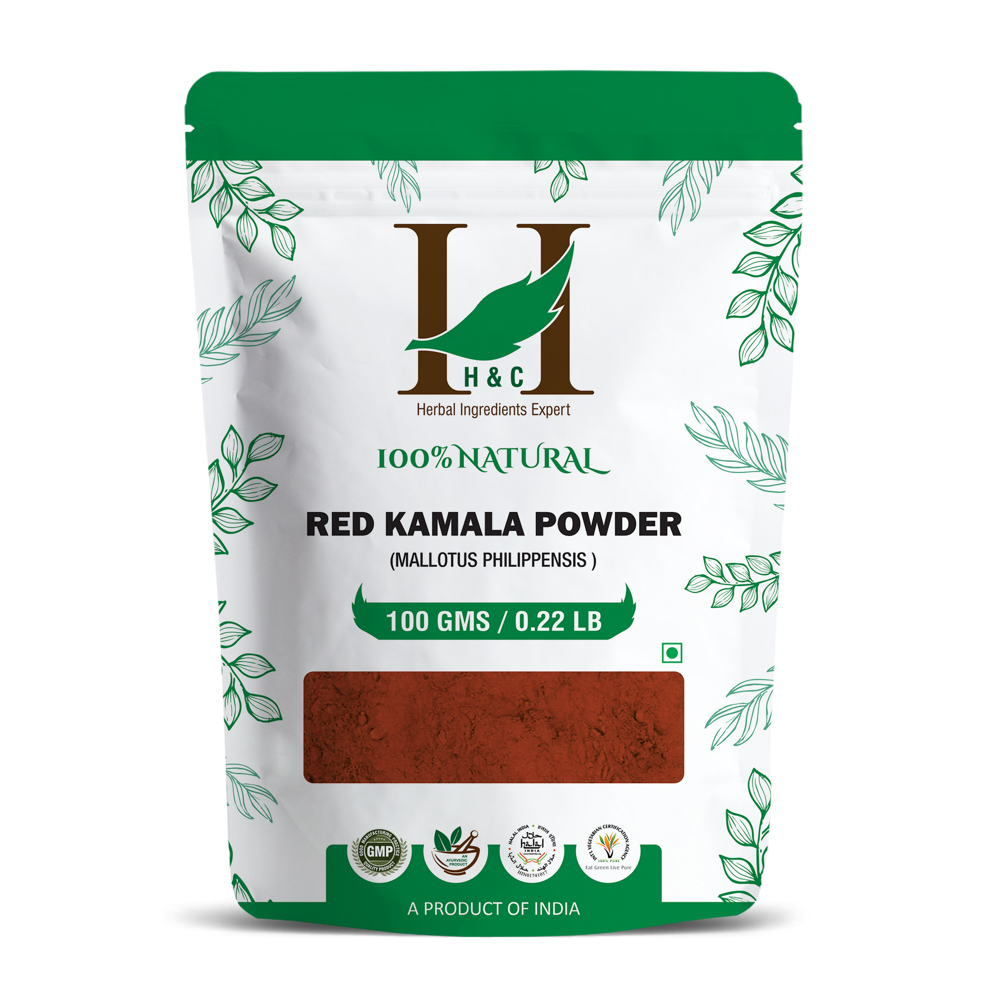 H&C Herbal Red Kamala Powder - Just Jaivik