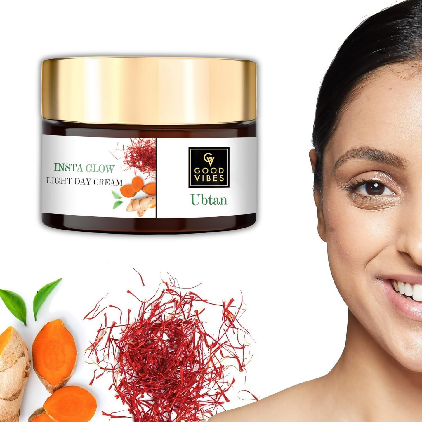 Good Vibes Ubtan Insta Glow Light Day Cream | Swadesiicart