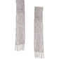 NVR Women Silver Toned Contemporary Ad Studded Drop Earrings | Swadesiicart